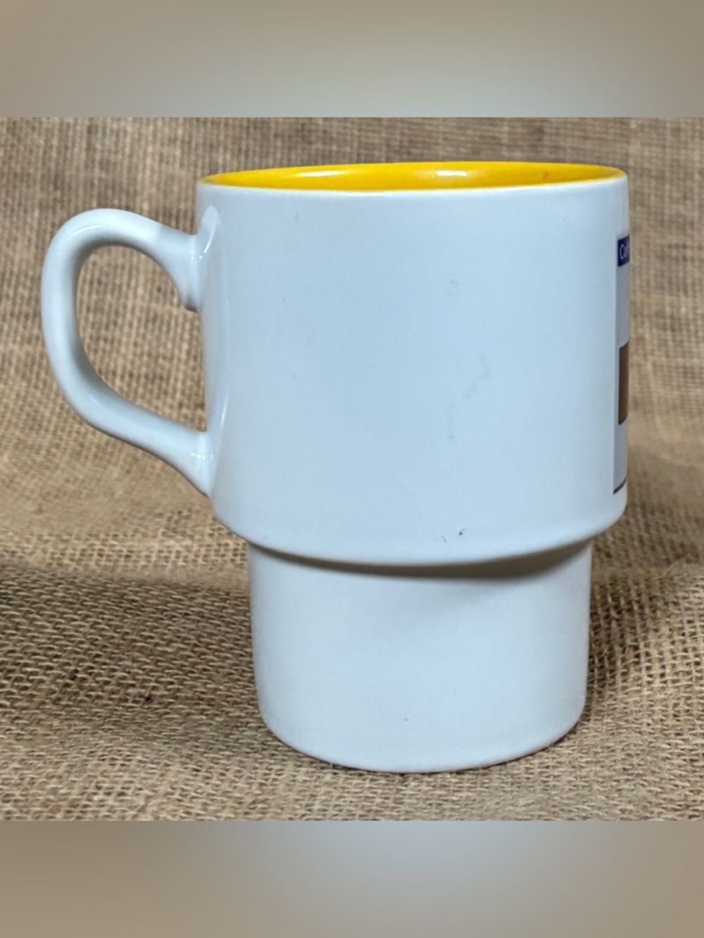 Vintage Caffeine Loading Coffee Mug Cup Cupholder Base Funny Humor Retro - Picture 3 of 8